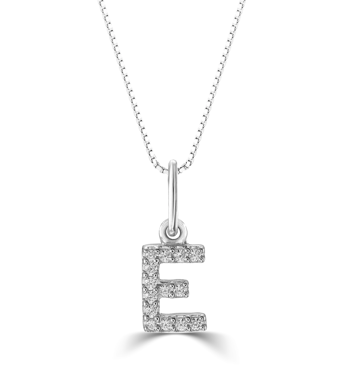 10k Gold Mini Diamond Letter Necklace