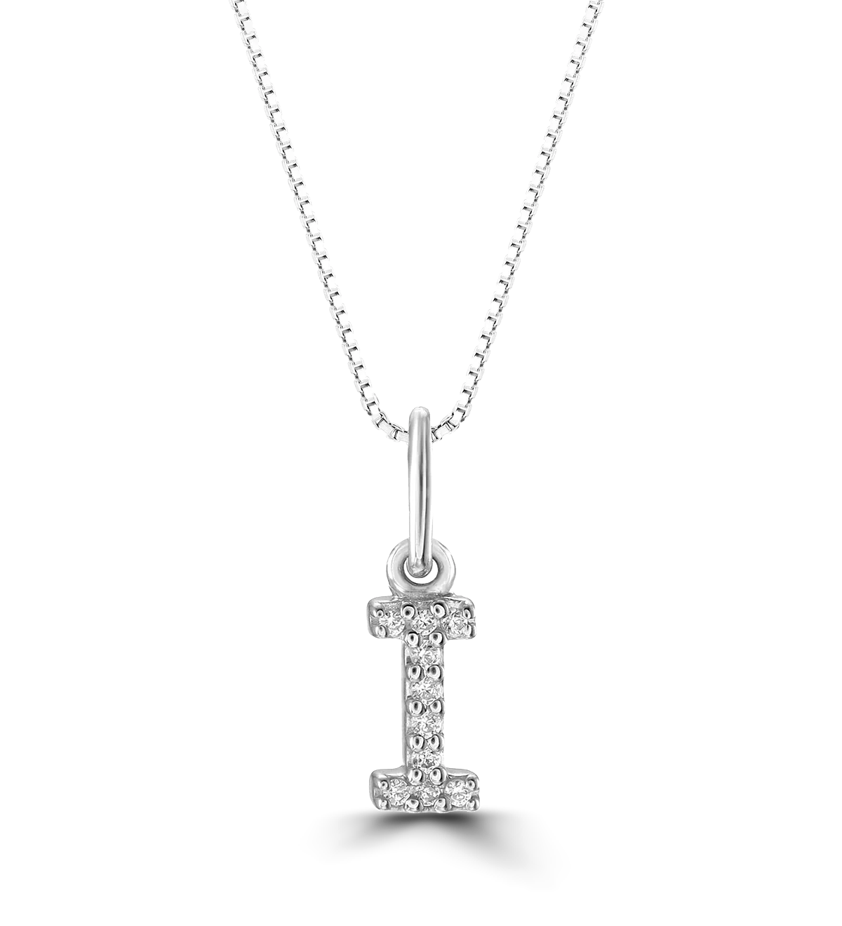 10k Gold Mini Diamond Letter Necklace