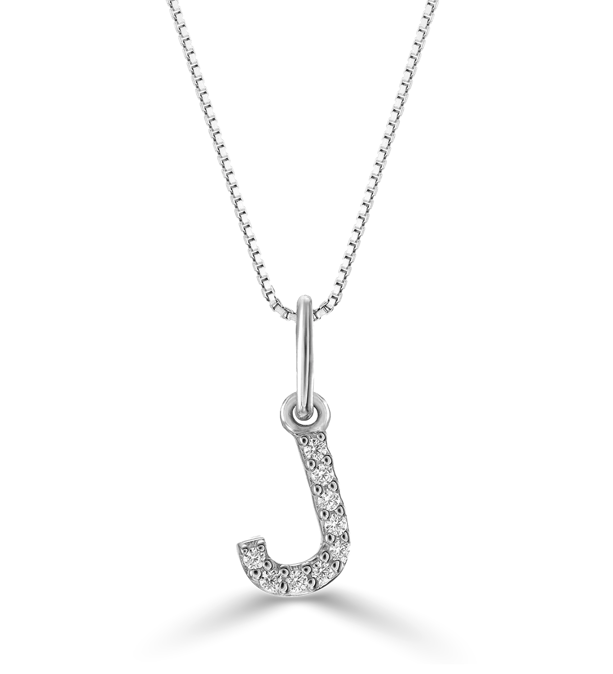 10k Gold Mini Diamond Letter Necklace