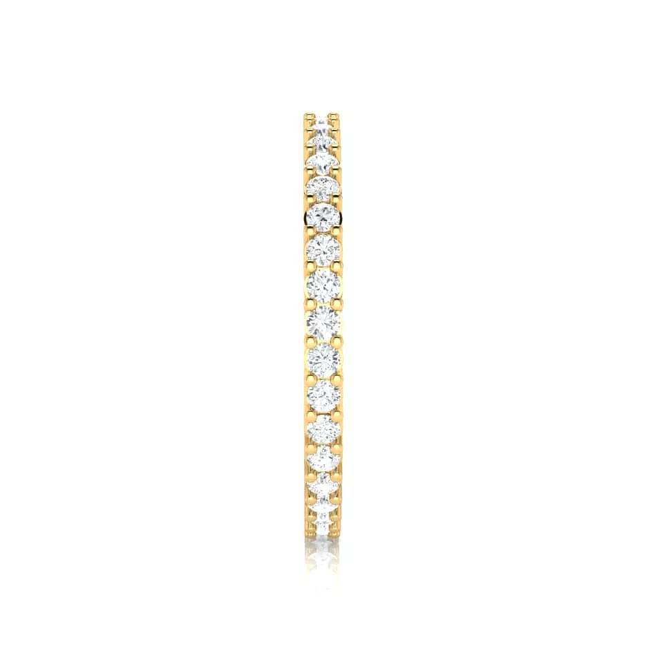 14K & 18K Gold Mini Round Diamond Eternity Ring, Lab Grown