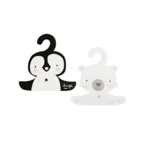 A Little Lovely Coat Hanger Penguin & Polar Bear