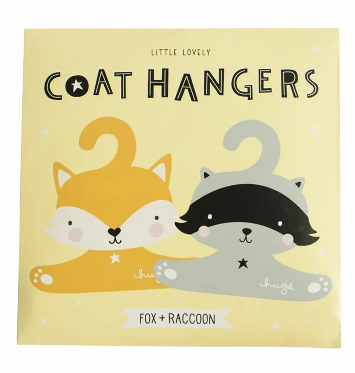 A Little Lovely Coat Hanger Raccoon & Fox