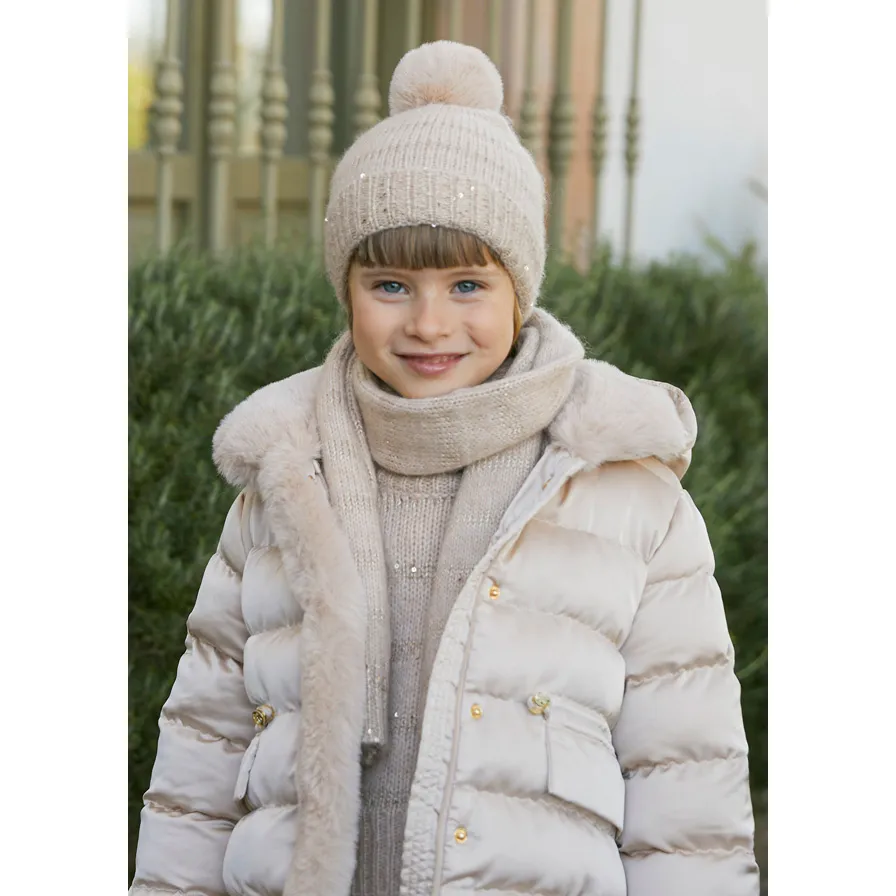 Abel & Lula Satin Coat Champagne 5.837_016