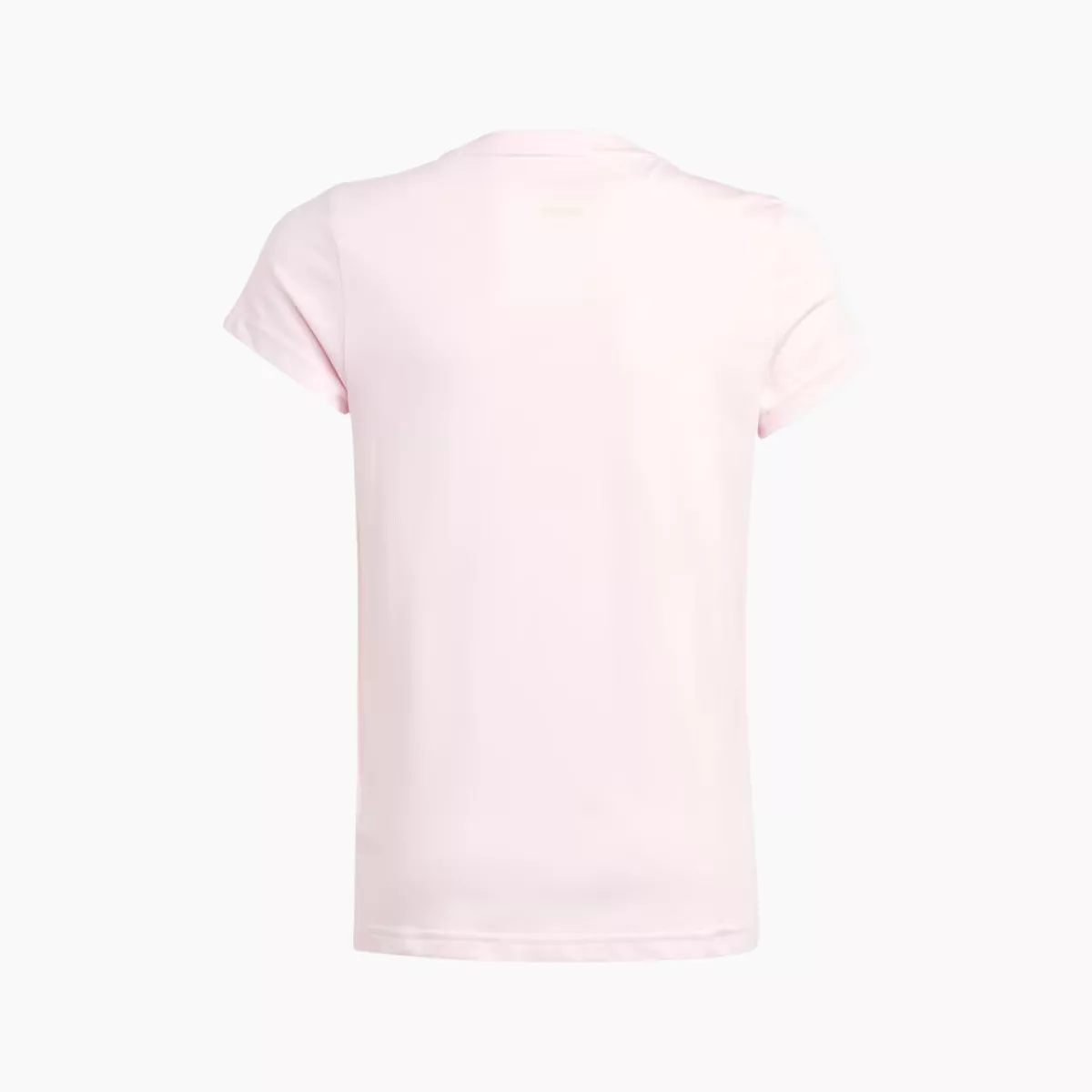 Adidas Essentials Big Logo Kids Girls Cotton T-shirt (7-15 Year) -Clear Pink/White