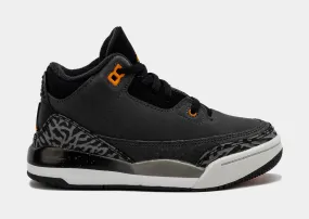 Air Jordan 3 Retro Fear Pack Preschool Lifestyle Shoes (Night Stadium/Total Orange)