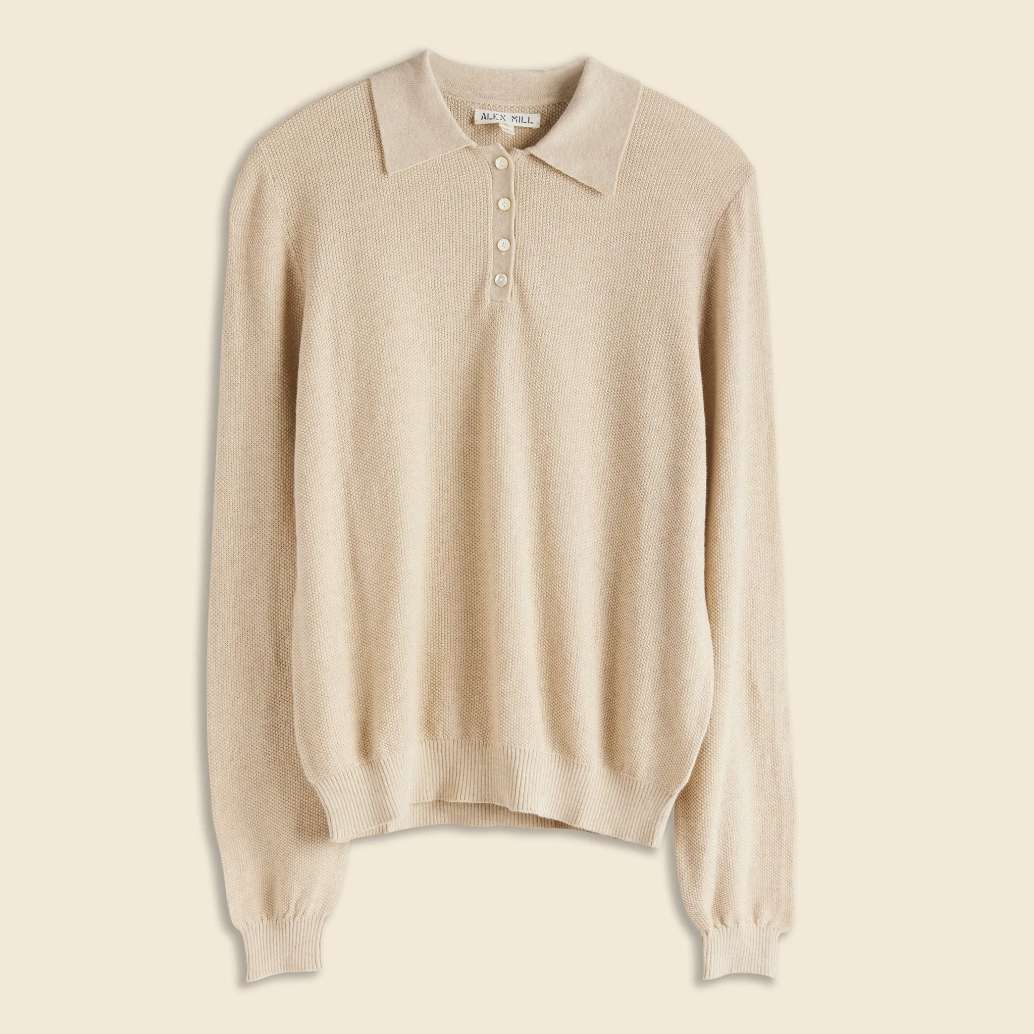 Alice Polo Sweater - Driftwood