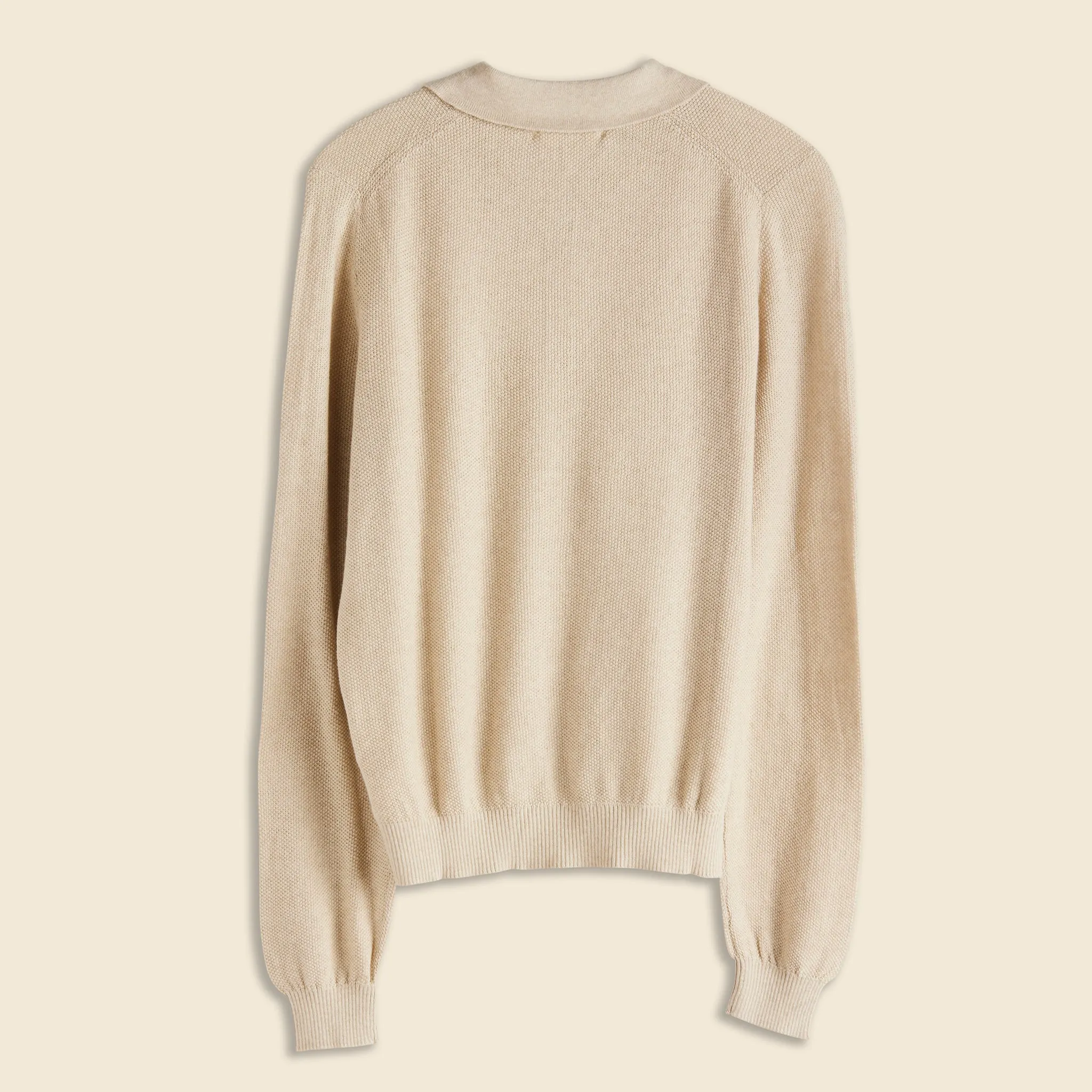 Alice Polo Sweater - Driftwood