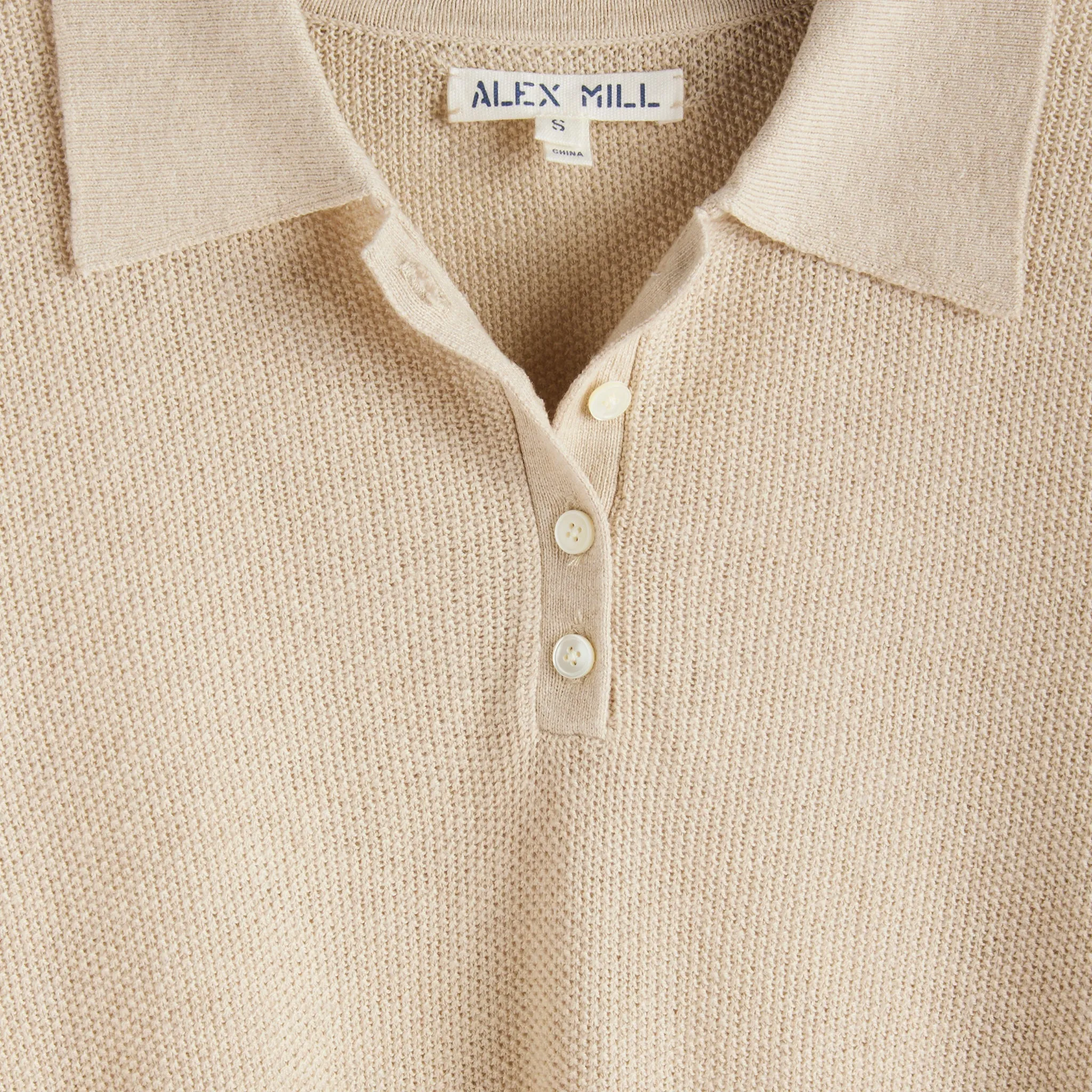 Alice Polo Sweater - Driftwood