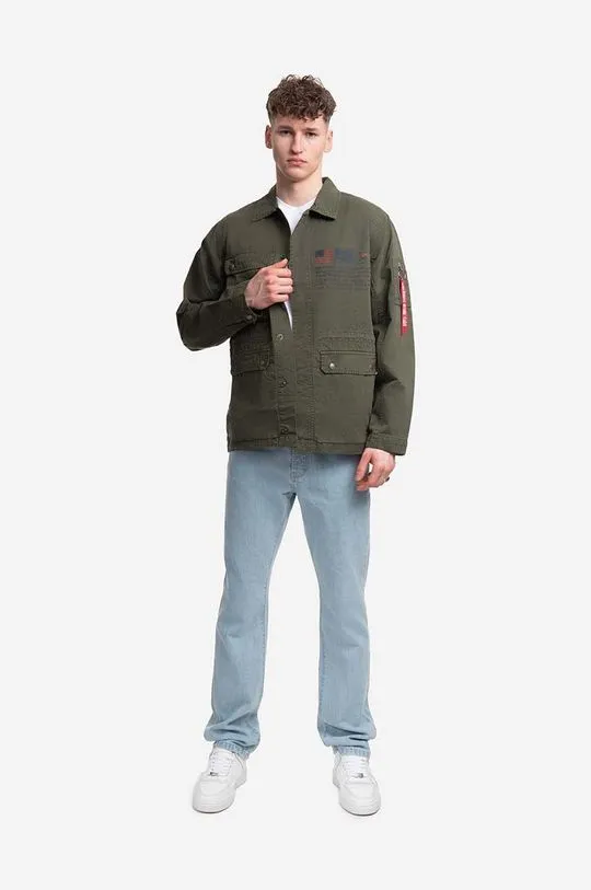 Alpha Industries jacket Field Jacket LWC 136115 136 men's gray color