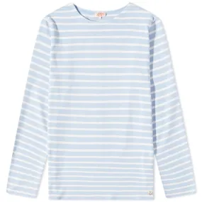 Armor-Lux Houat Long Sleeve Mariniere T-ShirtOxford Blue & Milk