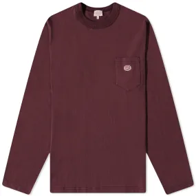 Armor-Lux Long Sleeve Callac Pocket T-ShirtDark Burgundy