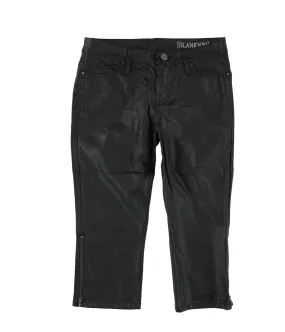 [Blank Nyc] Womens Vegan Leather Casual Capri Pants