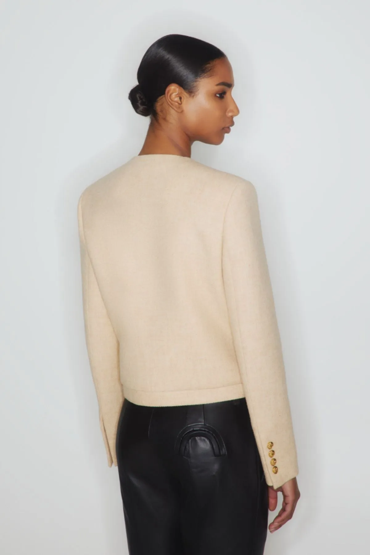 Blazé Milano All In Shamo Bolero Jacket - Cream