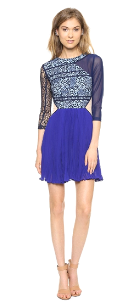 Blue Lace Mini Dress