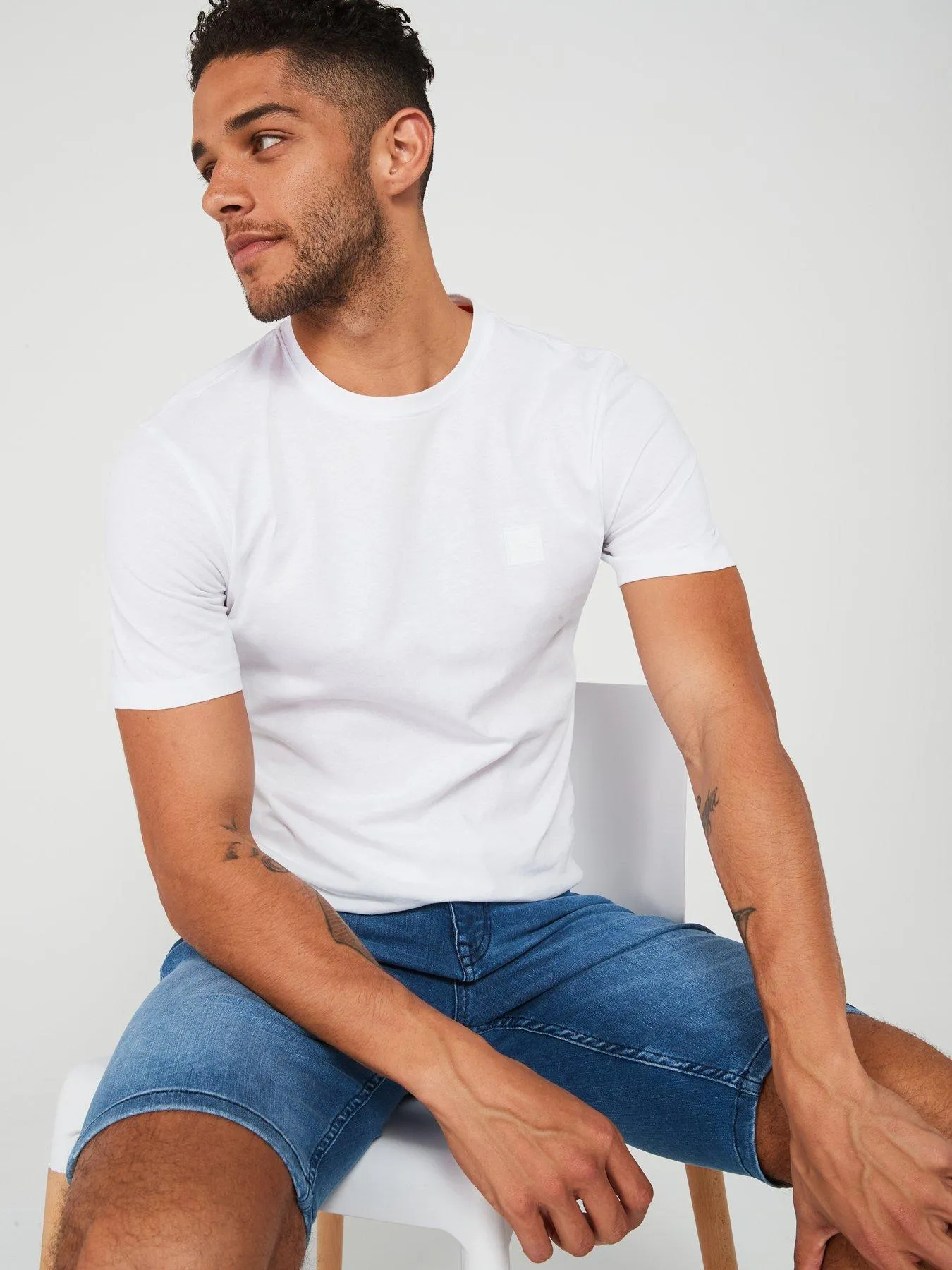 BOSS Tales Relaxed Fit T-Shirt - White