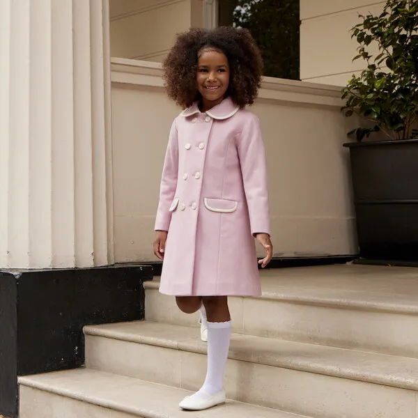 Britannical Belgravia Girls Coat, Perfect Pink