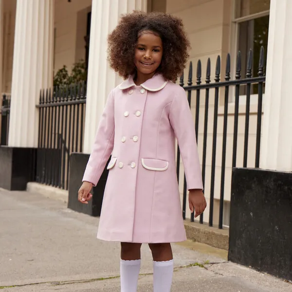 Britannical Belgravia Girls Coat, Perfect Pink