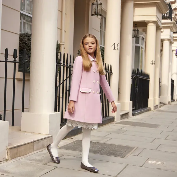 Britannical Belgravia Girls Coat, Perfect Pink