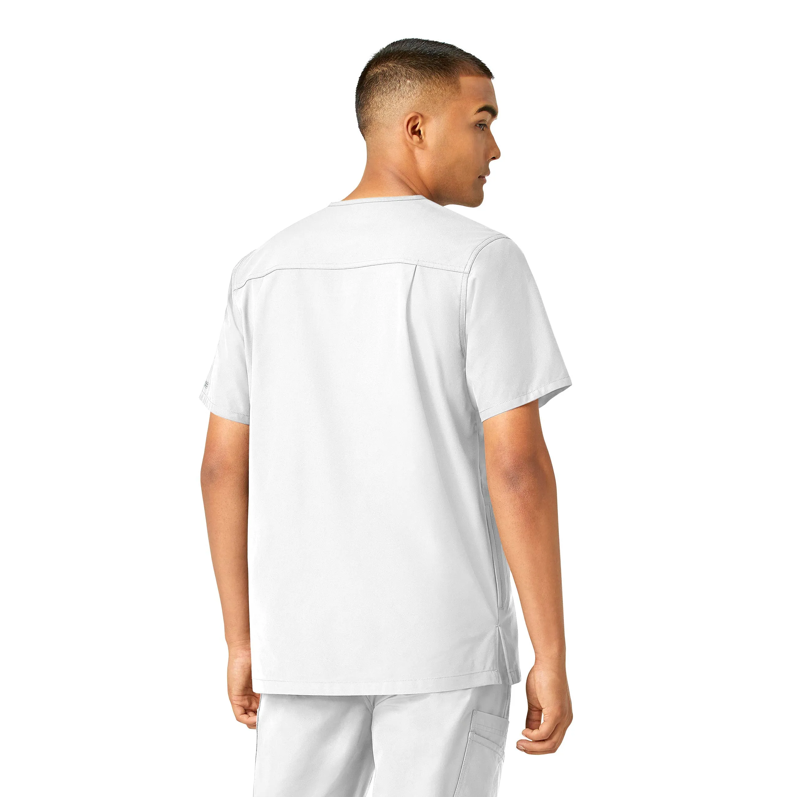 Carhartt Force Essentials Men's V-Neck Shirttail Scrub Top - White