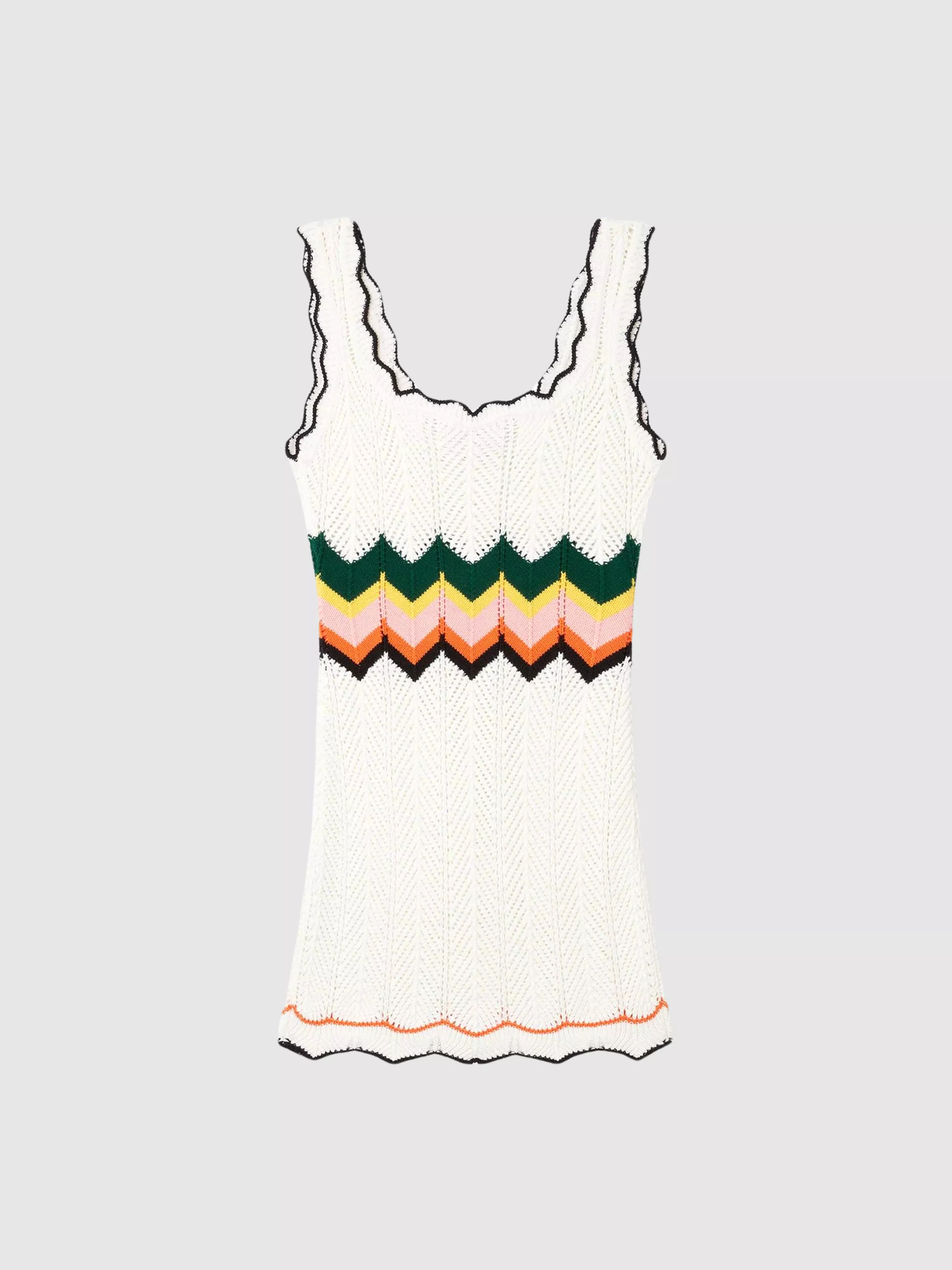 Chevron Lace Mini Dress