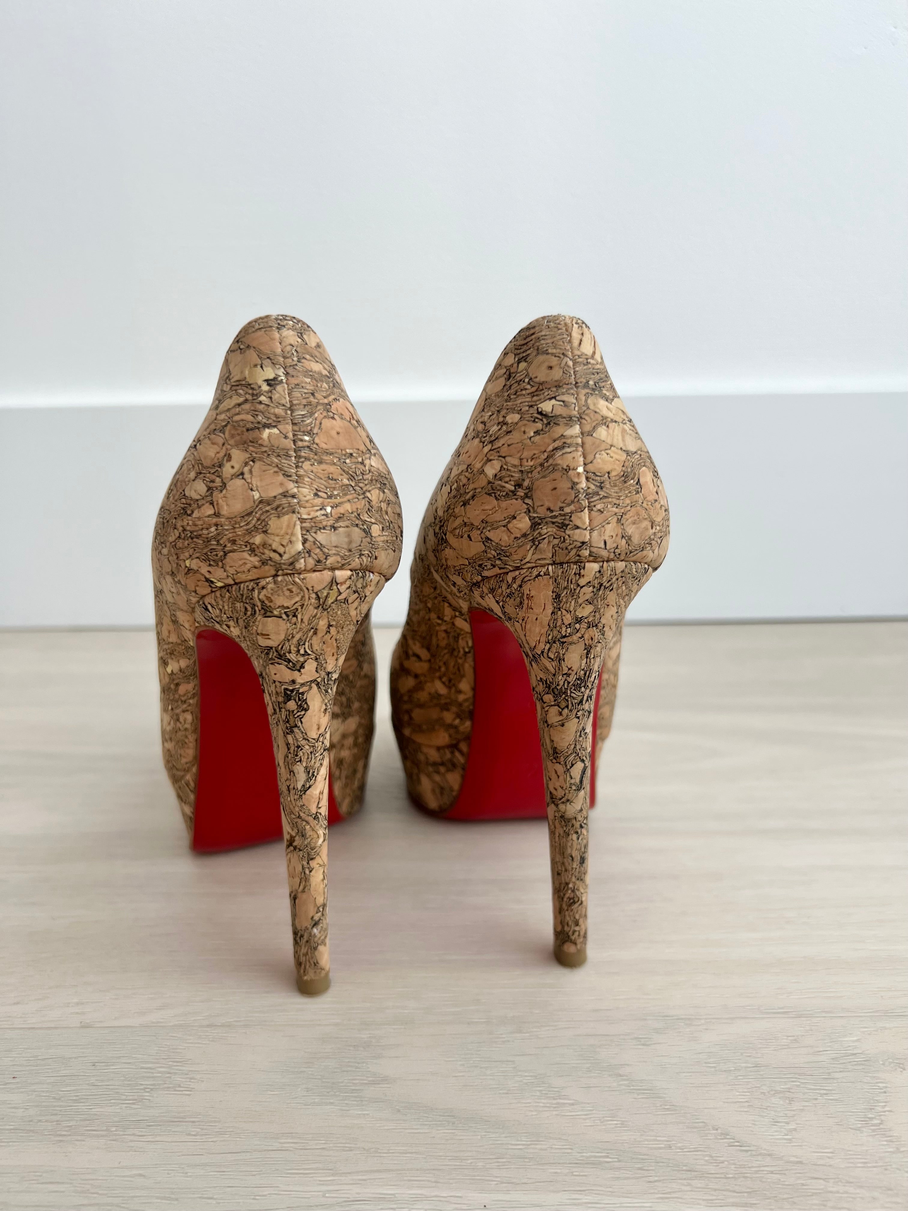 Christian Louboutin Cork Bianca Heels