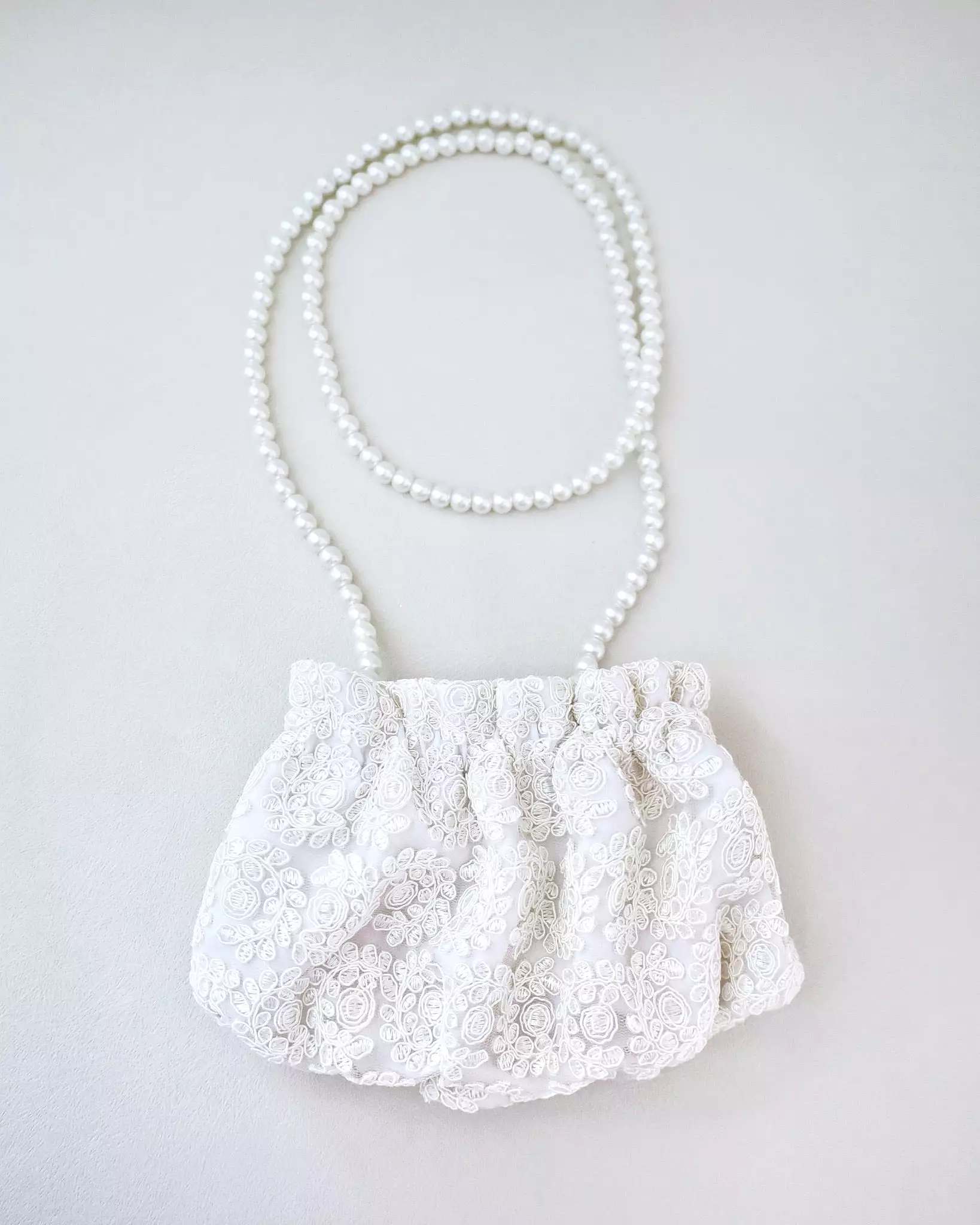 Cleo Pearl Lace Mini Pouch