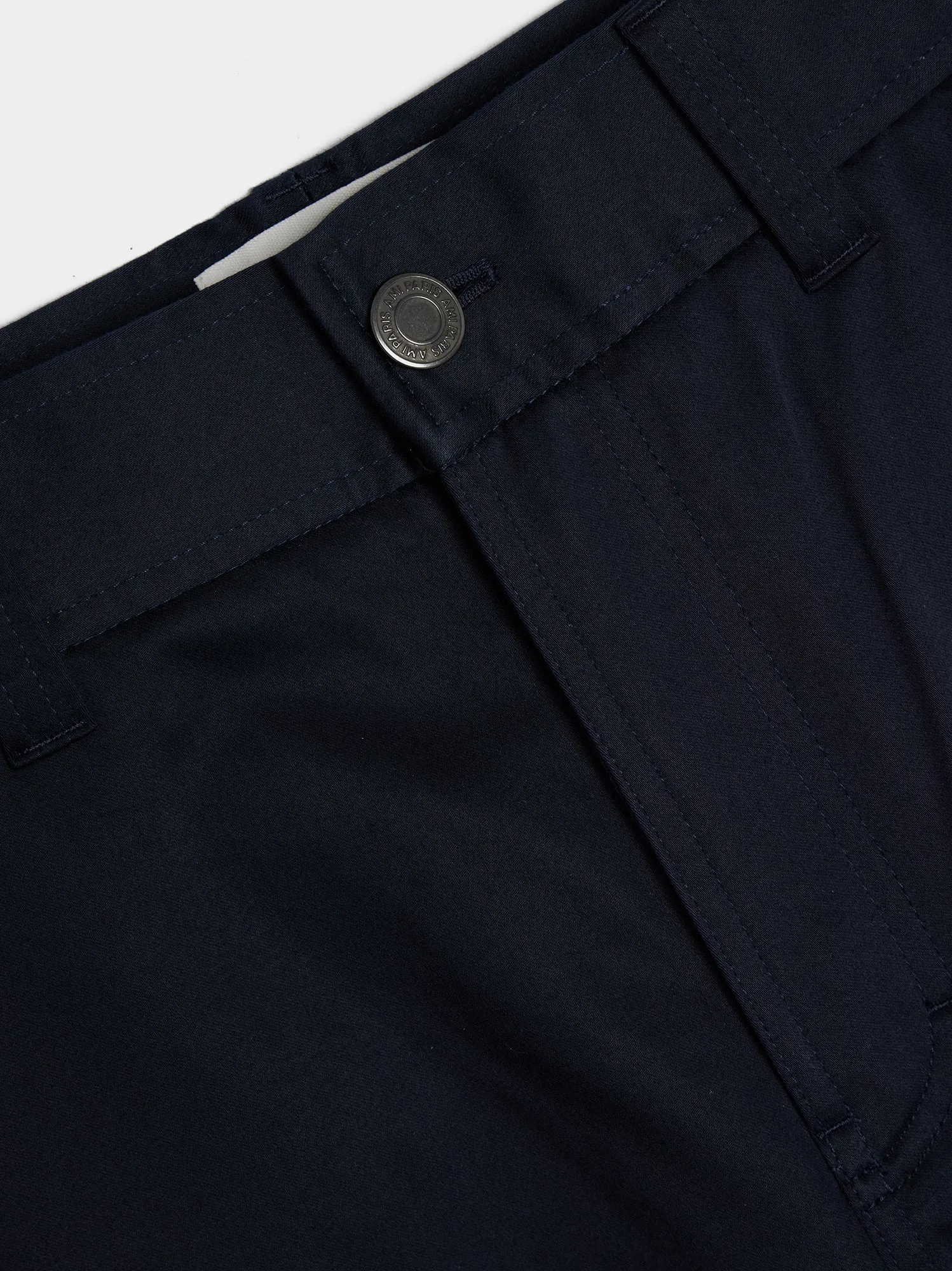 Compact Cotton Satin Cargo Pant, Nautic Blue