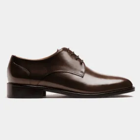 Derby shoes in brown leather