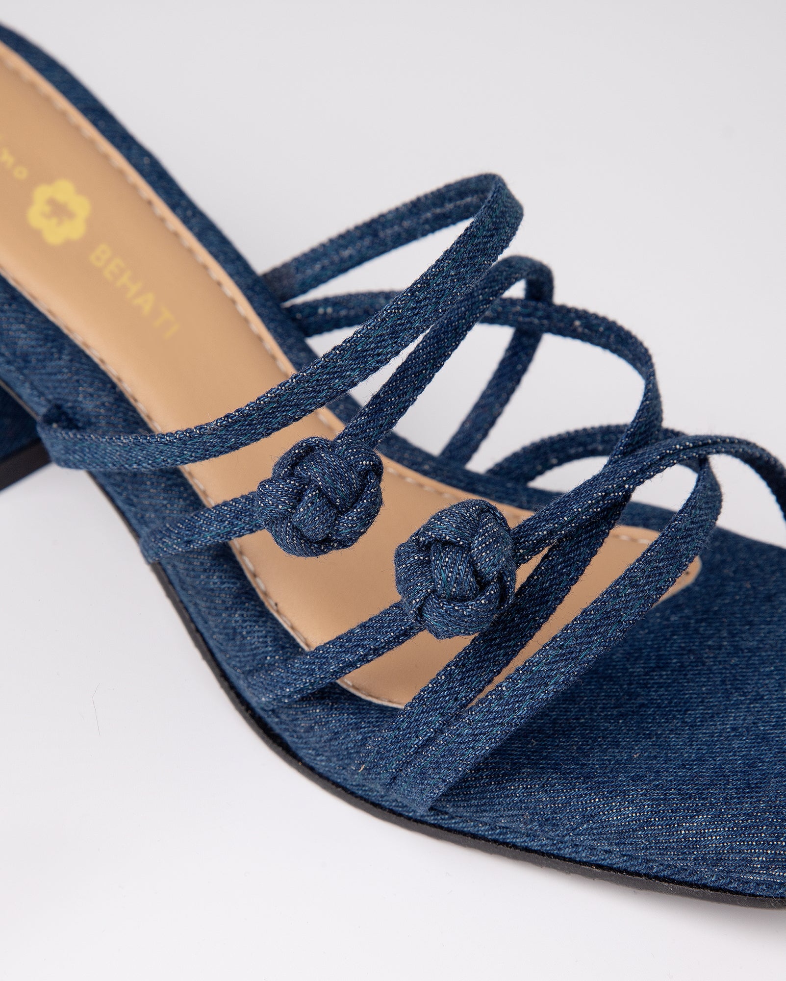 Double Chinese Knot Heels (Dark Denim)