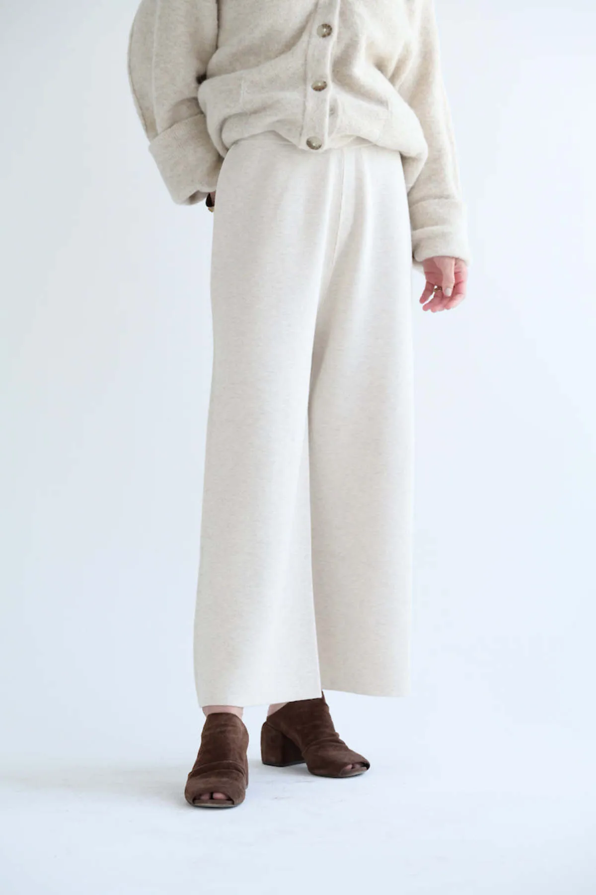 Double Knit Pants - Hessian