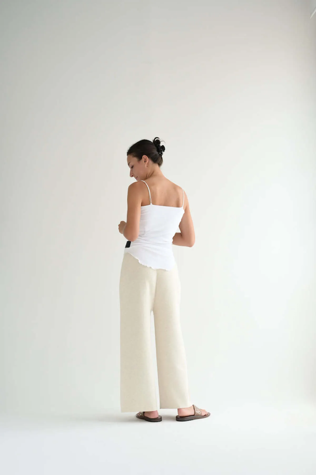 Double Knit Pants - Hessian