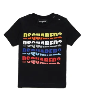 Dsquared2 T-Shirt Logo All Over Black