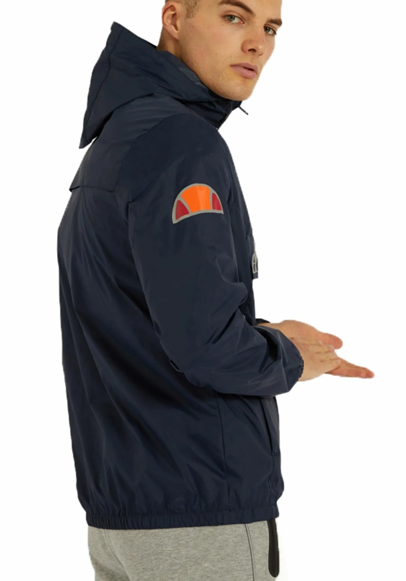 Ellesse Mens Acera Hooded Cagoule Jacket Navy