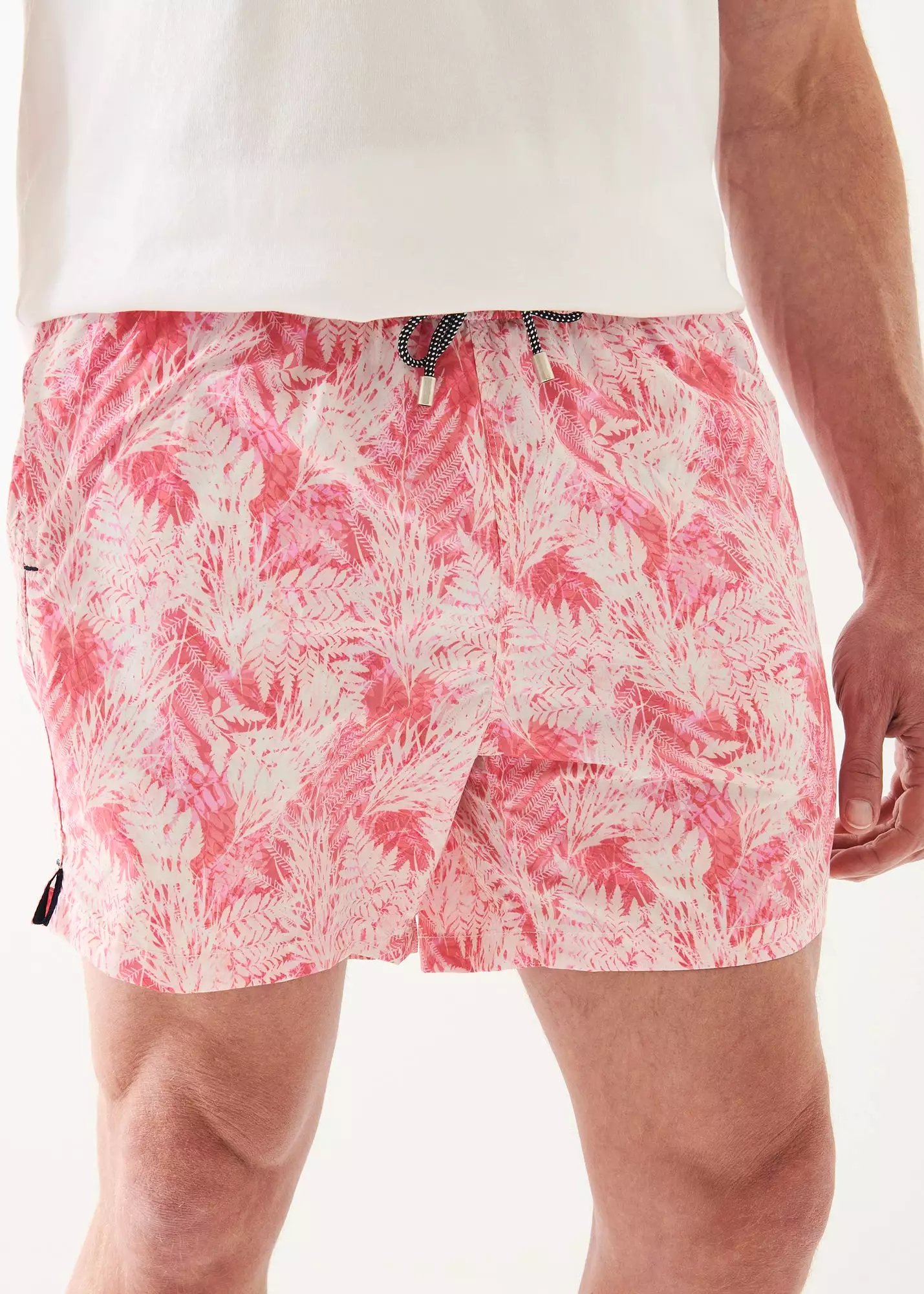 FADED LEAF PRINT SWIM SHORT