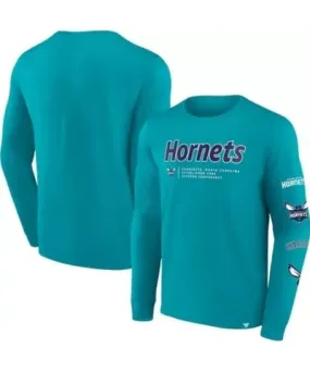 Fanatics Men's NBA Fanatics Charlotte Hornets Baseline Long Sleeve T-Shirt