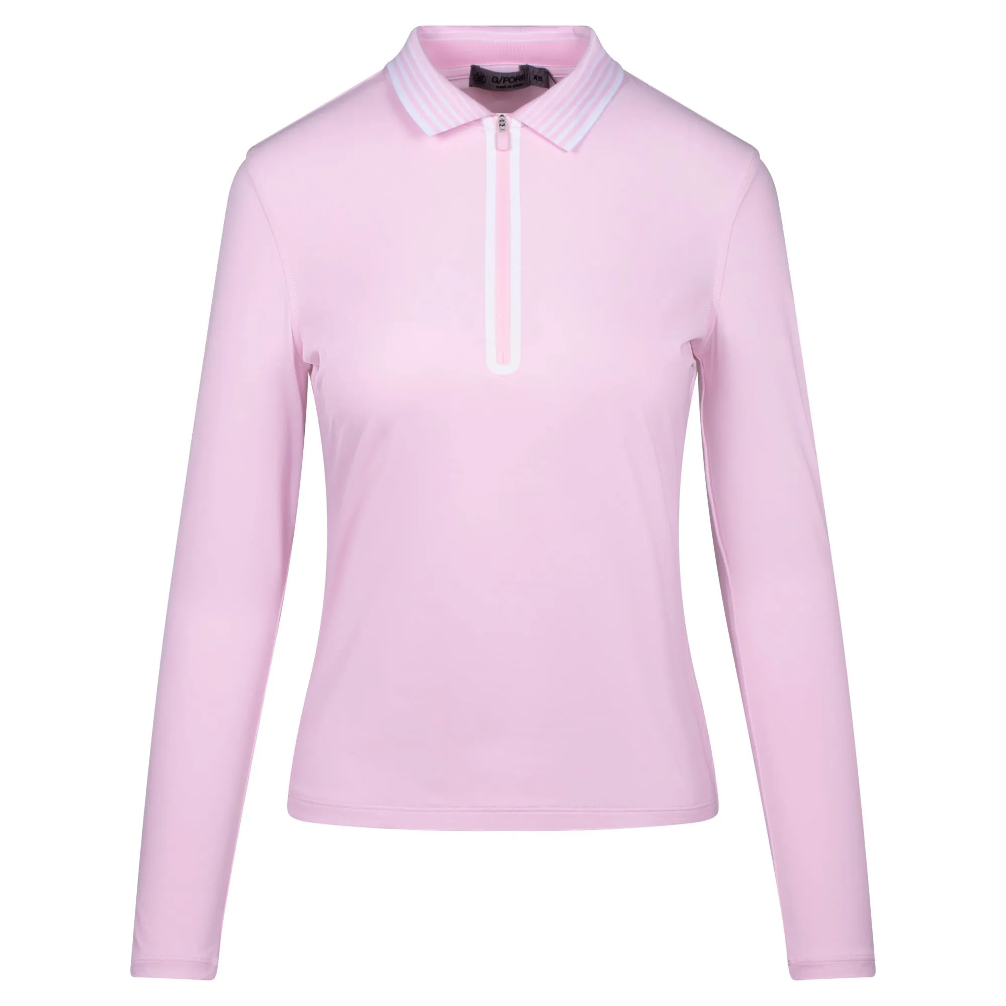 G/Fore Featherweight Ladies Zip Polo Shirt Blush