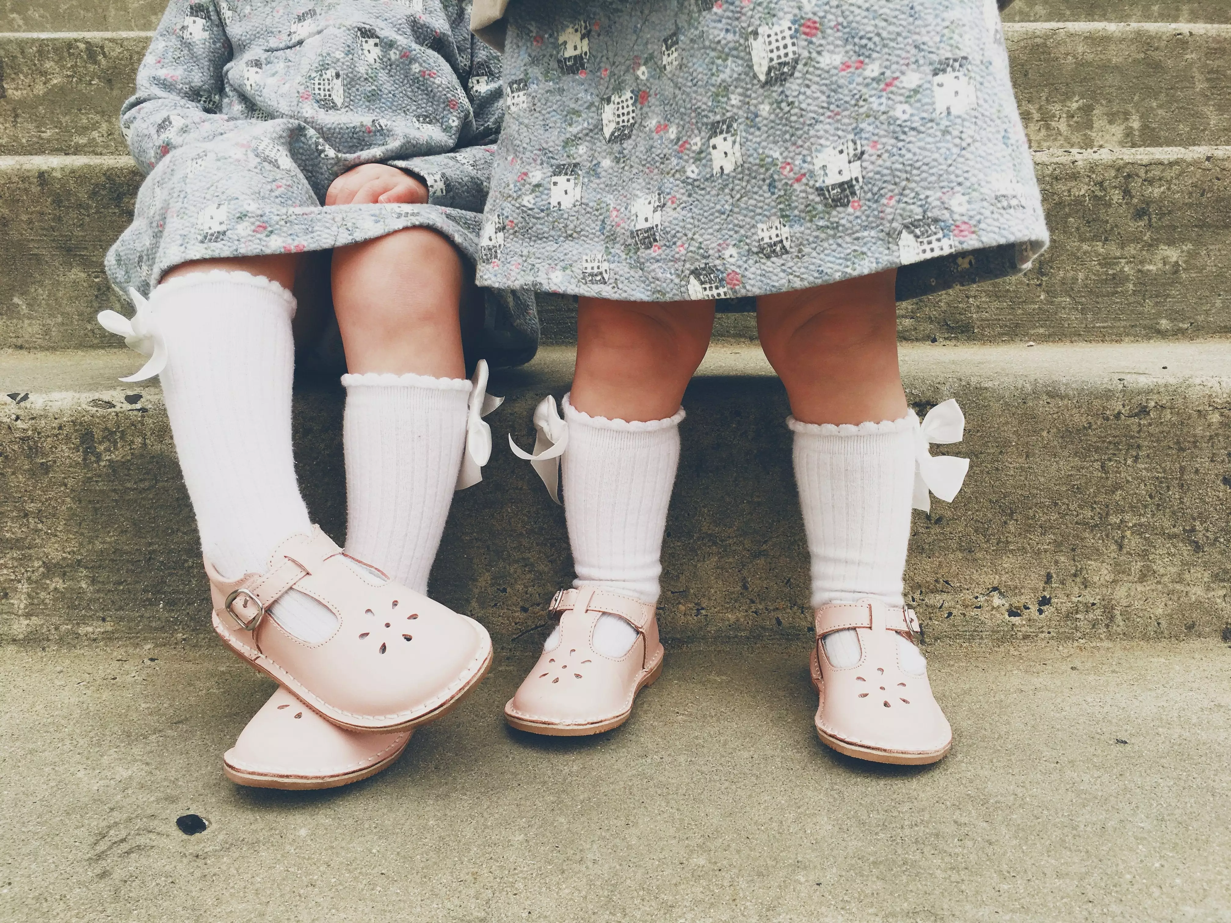 Girls Cotton Bow Knee Socks