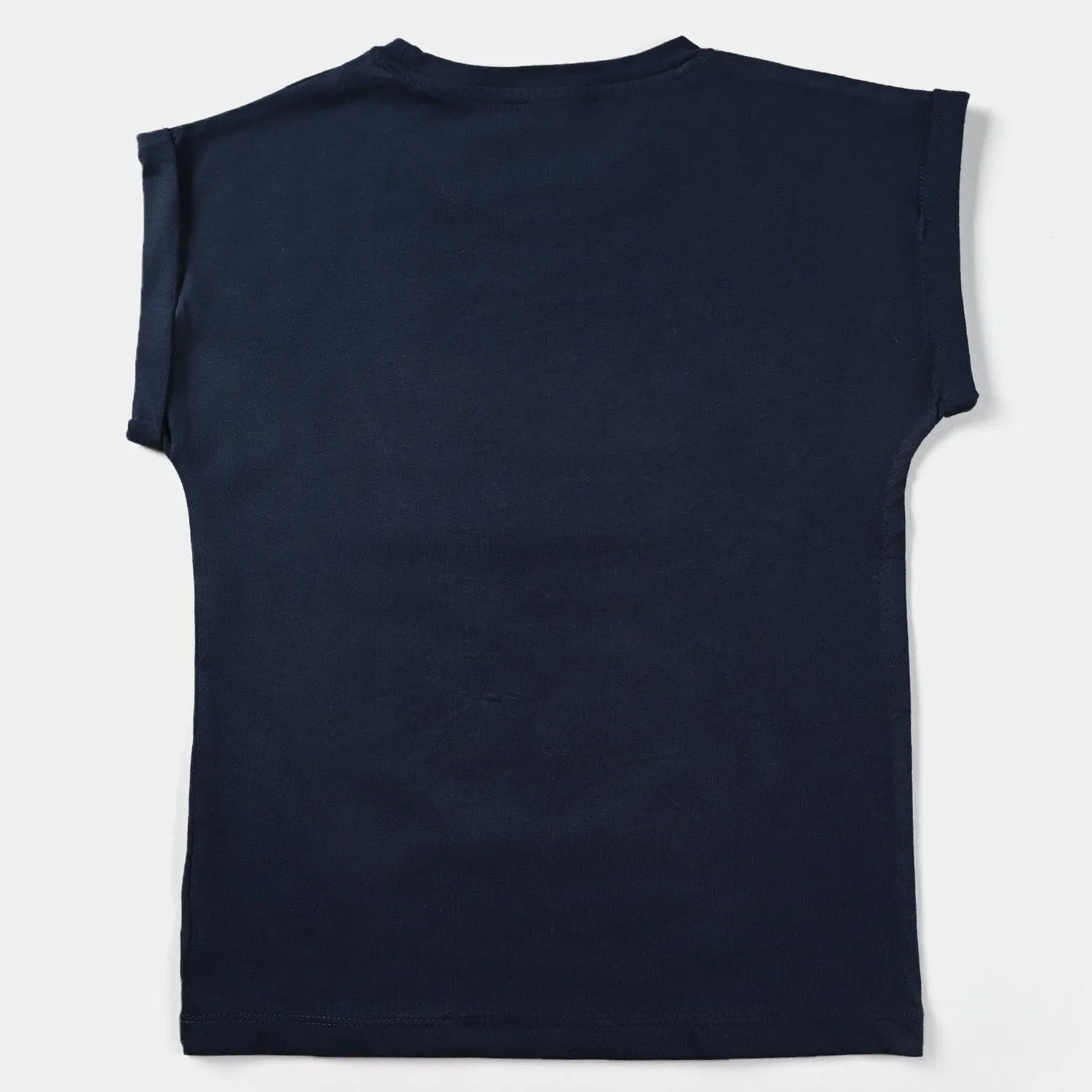 Girls Cotton Jersey T-Shirt H/S Sonic-True Navy