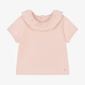 Girls Pink Organic Cotton T-Shirt