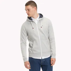 Grey Regular Fit Zipped Hoody | Sweatshirts & Hoodies | Tommy Hilfiger