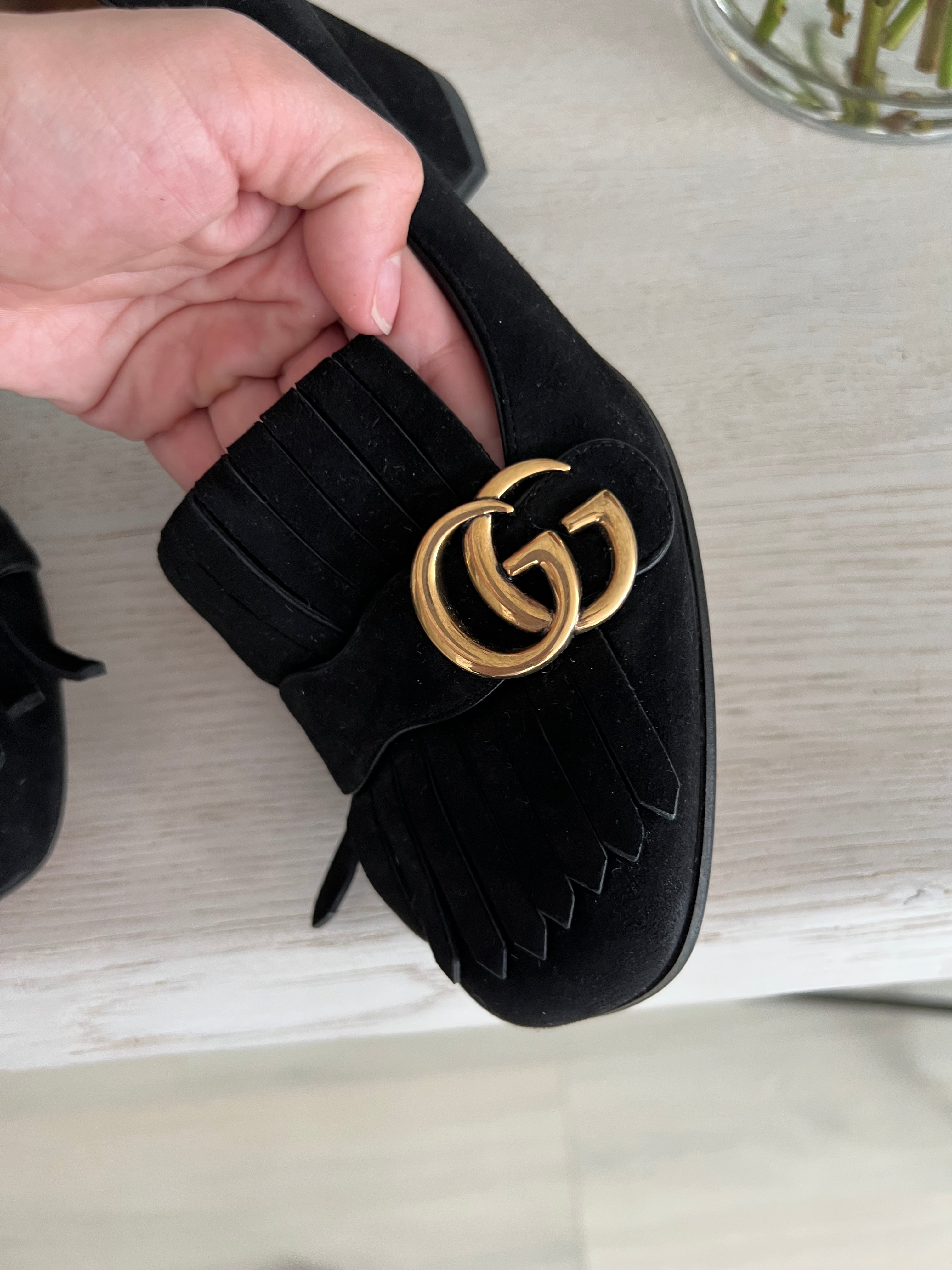 Gucci Marmont Block Heels