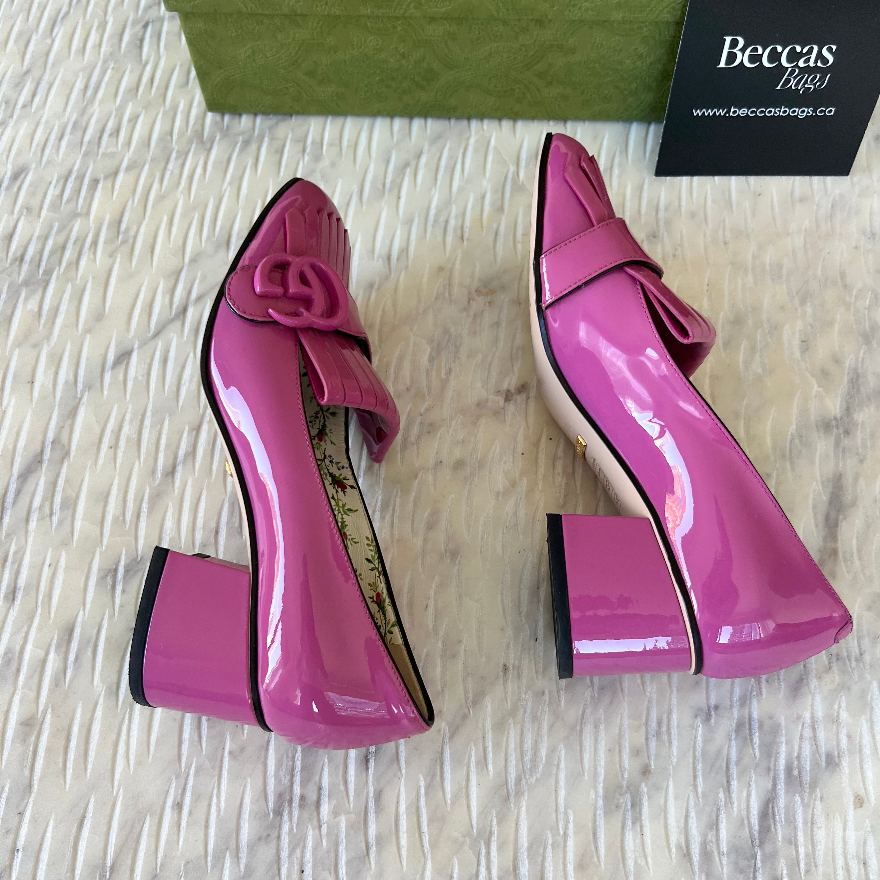 GUCCI Marmont GG Block Heels