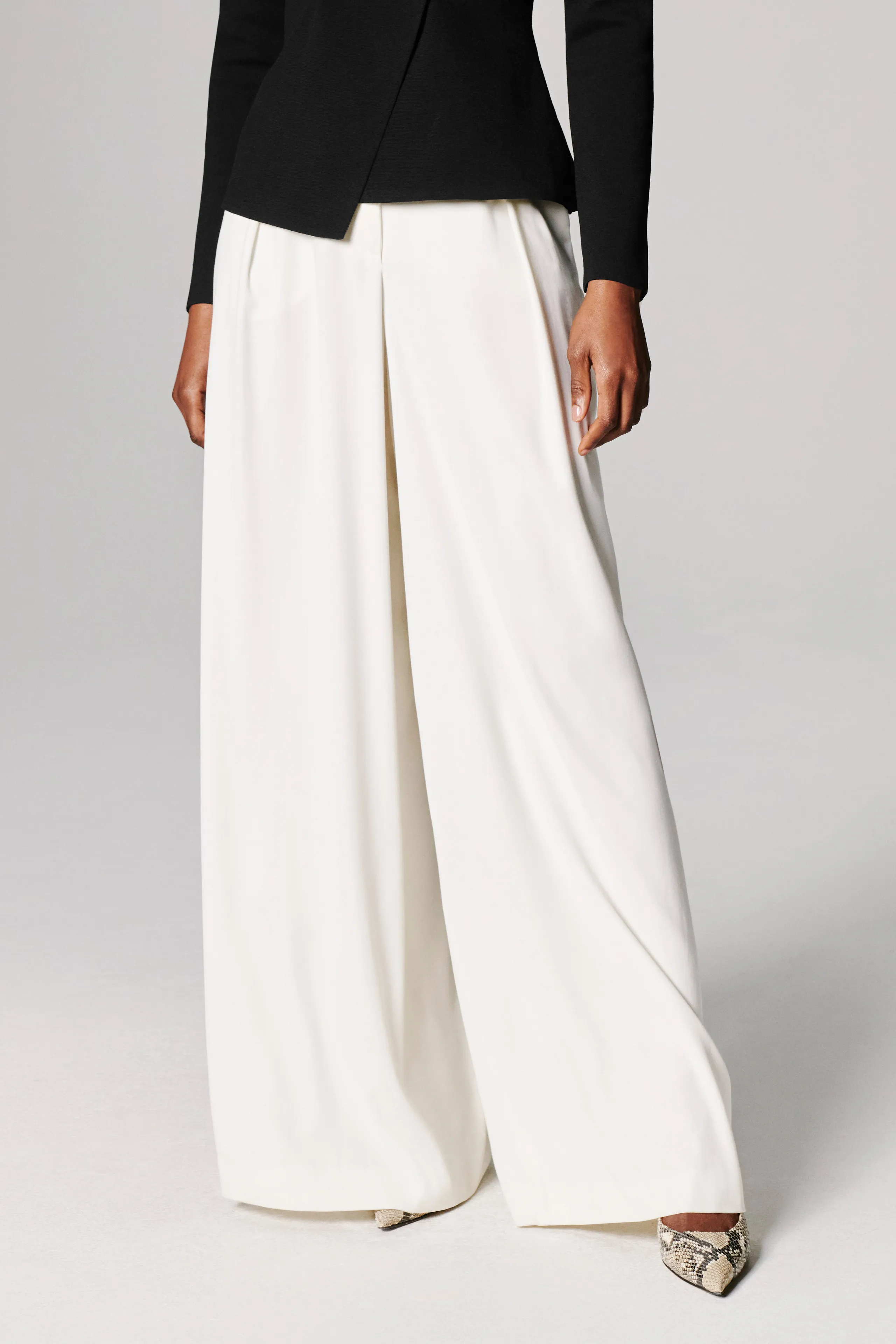 Hadleigh Palazzo Trousers Ivory