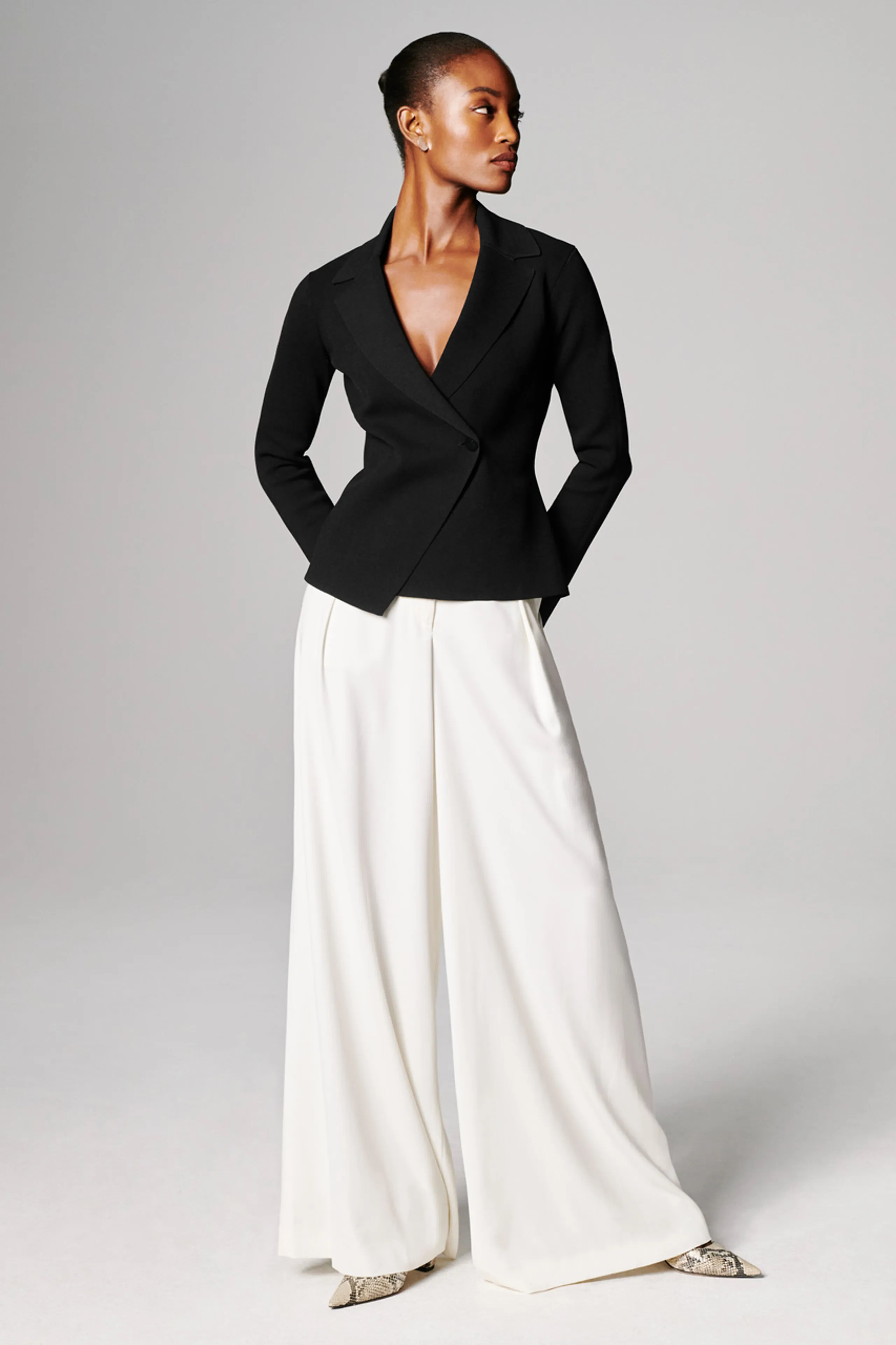 Hadleigh Palazzo Trousers Ivory