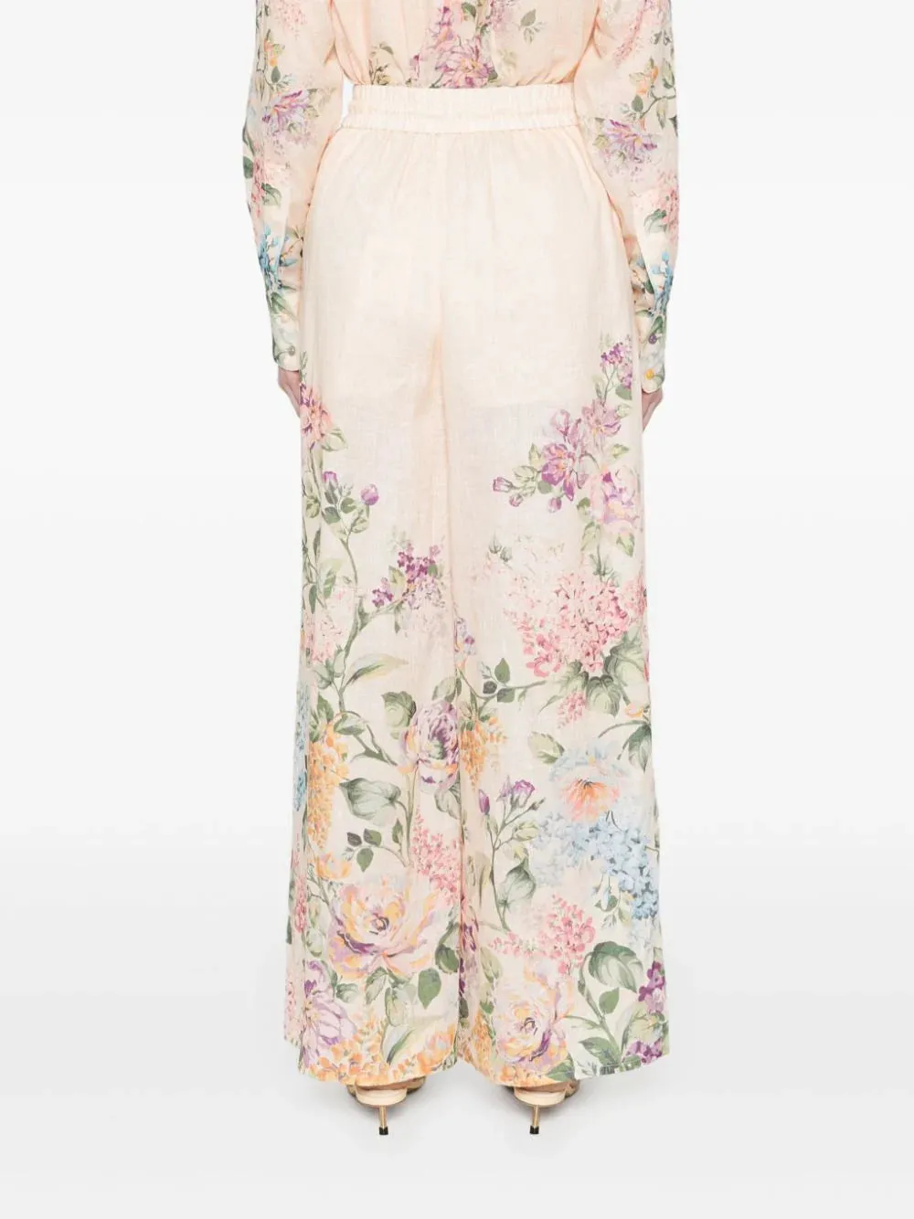 Halliday floral palazzo trousers