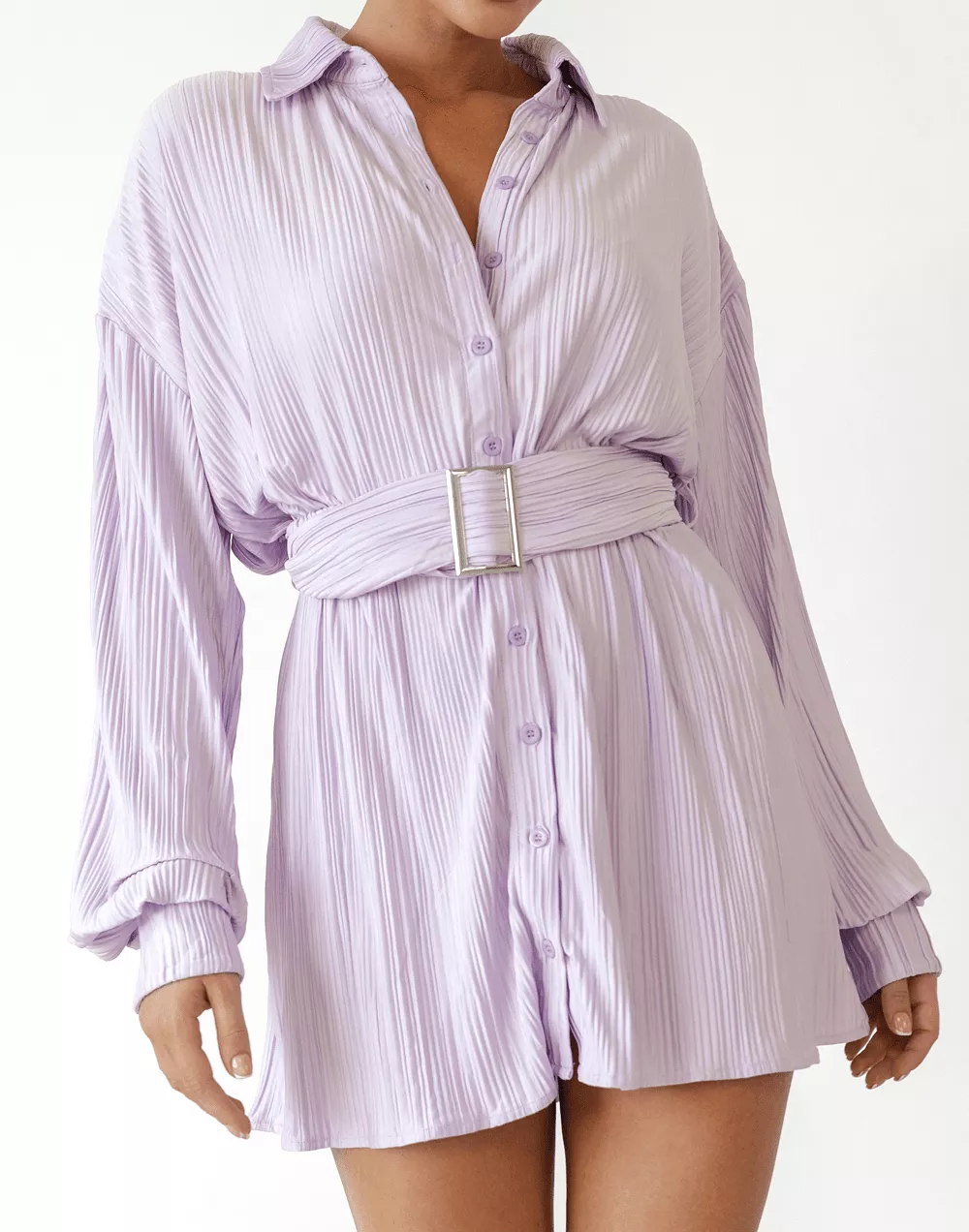 Heart Of Gold Mini Dress (Lilac)