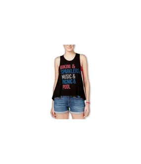 Hybrid Womens Americana Zip Racerback Tank Top