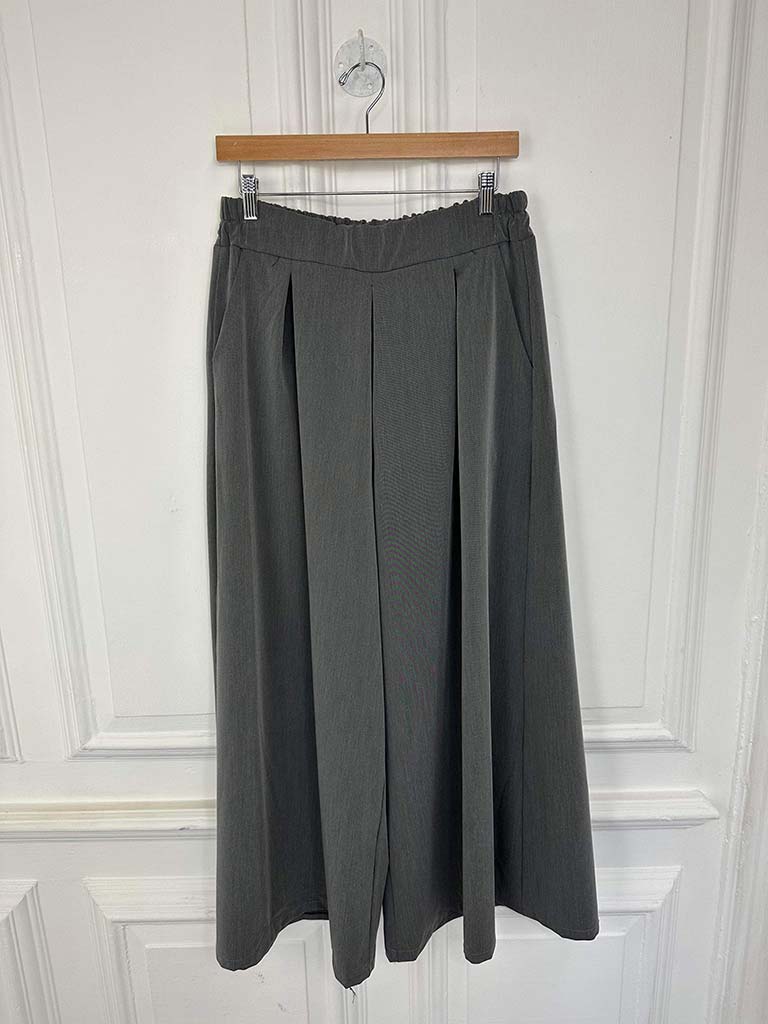 I.D Palazzo Trousers - Grey