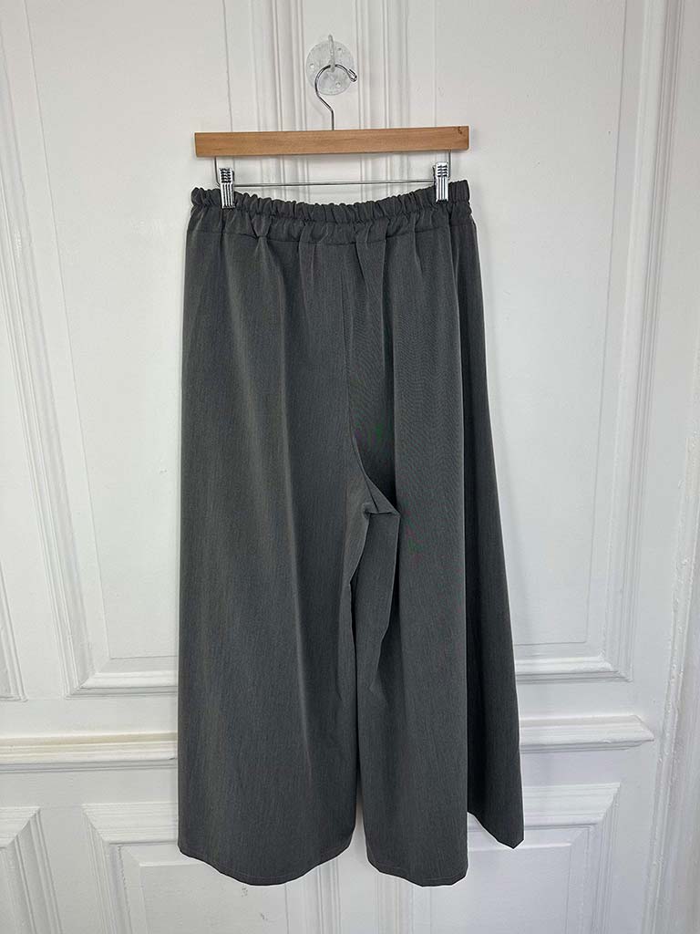 I.D Palazzo Trousers - Grey