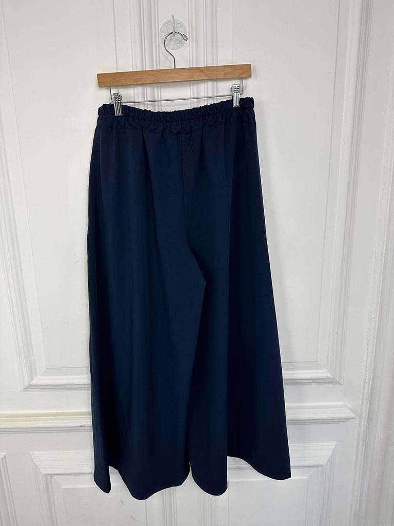 I.D Palazzo Trousers - Navy